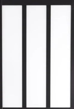 Gd Menuiseries Verrière<Verriere D'atelier Bois Mdf Noir 3 Vitrages Clairs H1080 Mm X L1123mm