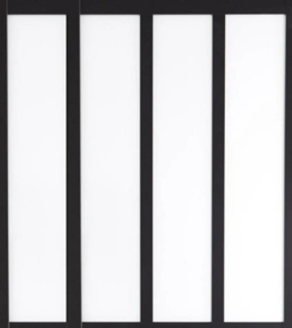 Gd Menuiseries Verrière<Verriere D'atelier Bois Mdf Noir 4 Vitrages Clairs H1080 Mm X L1478 Mm