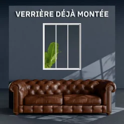 Mon Marché Déco Verrière<Verrière 3 Carreaux - Déjà Montée - Blanc