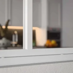 Mon Marché Déco Verrière 4 Carreaux - Déjà Montée - Blanc- Verrière