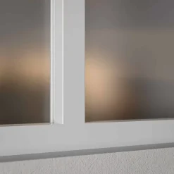 Mon Marché Déco Verrière<Verrière 4 Carreaux - En Kit - Blanc - Verre Dépoli