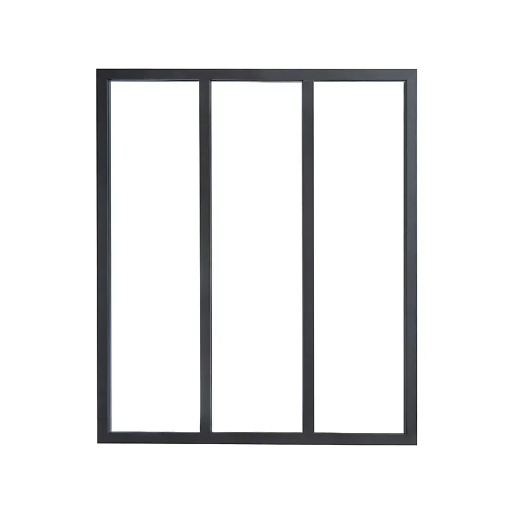 Verrière<Verrière 3 carreaux opaques, coloris noir mat H108 x l.93cm