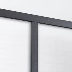 Verrière 4 carreaux opaques, coloris noir mat H108 x l.123cm- Verrière