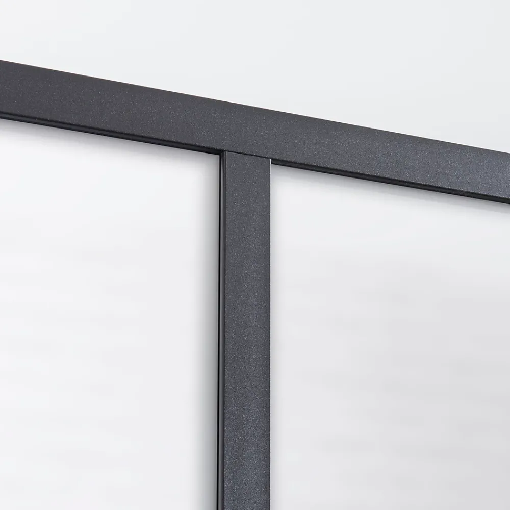 Verrière 4 carreaux opaques, coloris noir mat H108 x l.123cm- Verrière