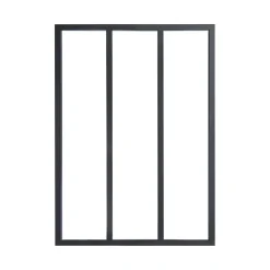 Verrière<Verrière 3 carreaux transparents, coloris noir mat H130 x l.93cm