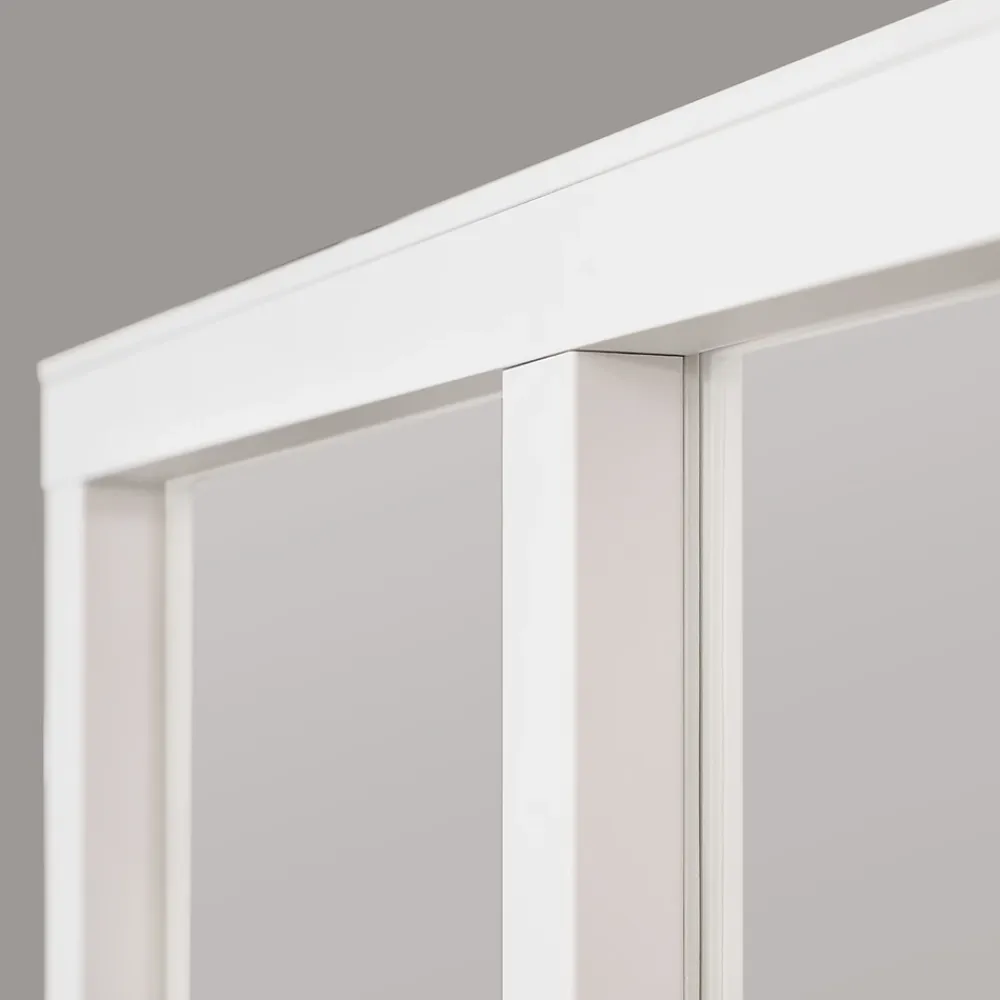 Verrière 6 carreaux transparents, coloris blanc H108 x l.183cm- Verrière