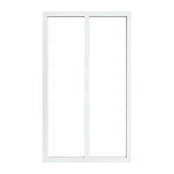Verrière 2 carreaux transparents, coloris blanc H108 x l.63cm- Verrière