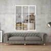 MySystem Verrière<Verrière 3 verres Mackintosh - L x H : 102 x 125 cm - Laqué blanc 9003 granité - verre Clair inclus
