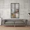 MySystem Verrière<Verrière 2 verres Mackintosh - L x H : 69 x 125 cm - Laqué noir 9005 granité - verre Sahara inclus