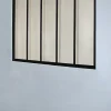 Verrière<Verrière acier noir 5 vitrages opales H.105 x l.135 cm