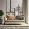 MySystem Verrière<Verrière ArtDéco 8 - L x H : 170 x 170 cm - Laqué noir 9005 granité - vitrages inclus
