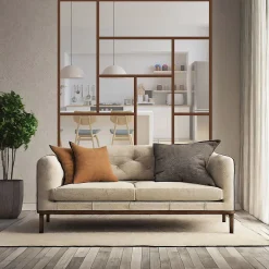 MySystem Verrière<Verrière ArtDéco 8 - L x H : 170 x 170 cm - Laqué effet rouille granité - vitrages inclus
