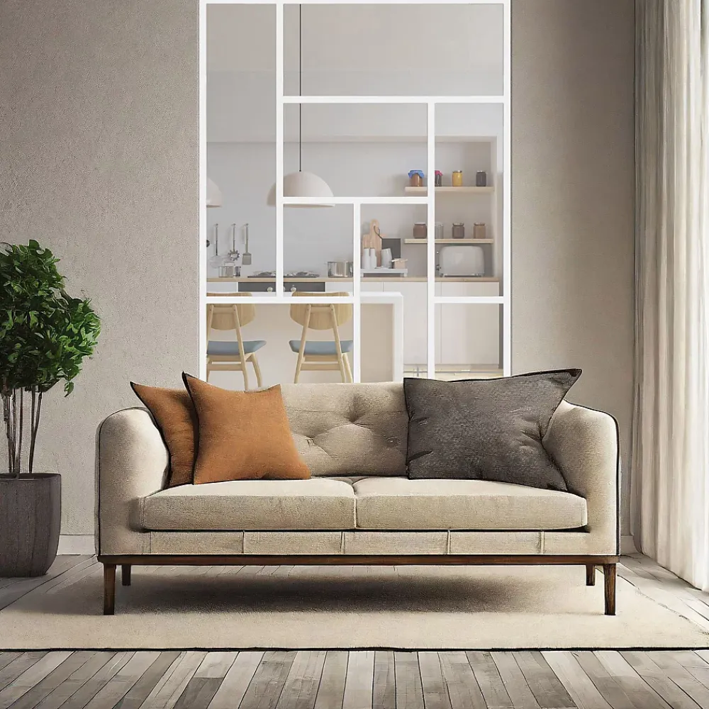MySystem Verrière ArtDéco 8 - L x H : 130 x 170 cm - Laqué blanc 9003 granité - vitrages inclus- Verrière