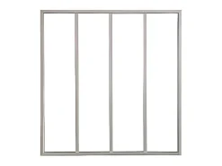 Vente-unique Verrière atelier en aluminium thermolaqué - 120x130 cm - Blanc - BAYVIEW- Verrière