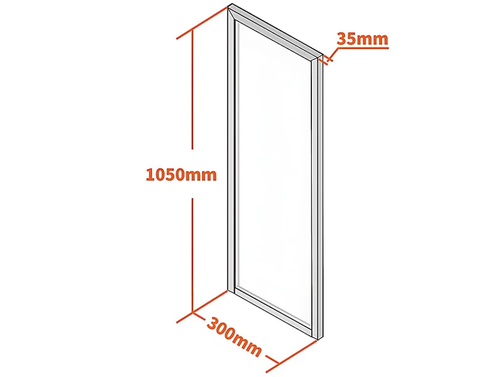 Vente-unique Verrière atelier en aluminium thermolaqué - 30x105 cm - Noir - BAYVIEW- Verrière