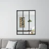 AICA Sanitaire Verrière<Verrière Atelier en aluminium noir mat - 93x108cm - Noir -3 Vitrages Clairs