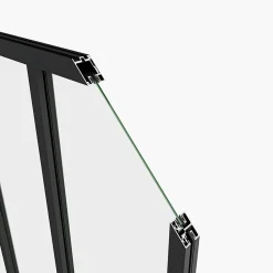 AICA Sanitaire Verrière<Verrière Atelier en aluminium noir mat - 93x108cm - Noir -3 Vitrages Clairs