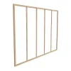 Vente-unique Verrière atelier en aluminium thermolaqué - 150 x 105 cm - Naturel clair - BAYVIEW- Verrière