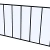Vente-unique Verrière<Verrière atelier en aluminium thermolaqué - 180x130 cm - Noir - BAYVIEW