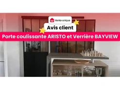 Vente-unique Verrière<Verrière atelier en aluminium thermolaqué - L240 x H105 - Blanc - BAYVIEW
