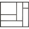 Vente-unique Verrière<Verrière atelier en aluminium thermolaqué 150x130 cm - Noir - ARTENA