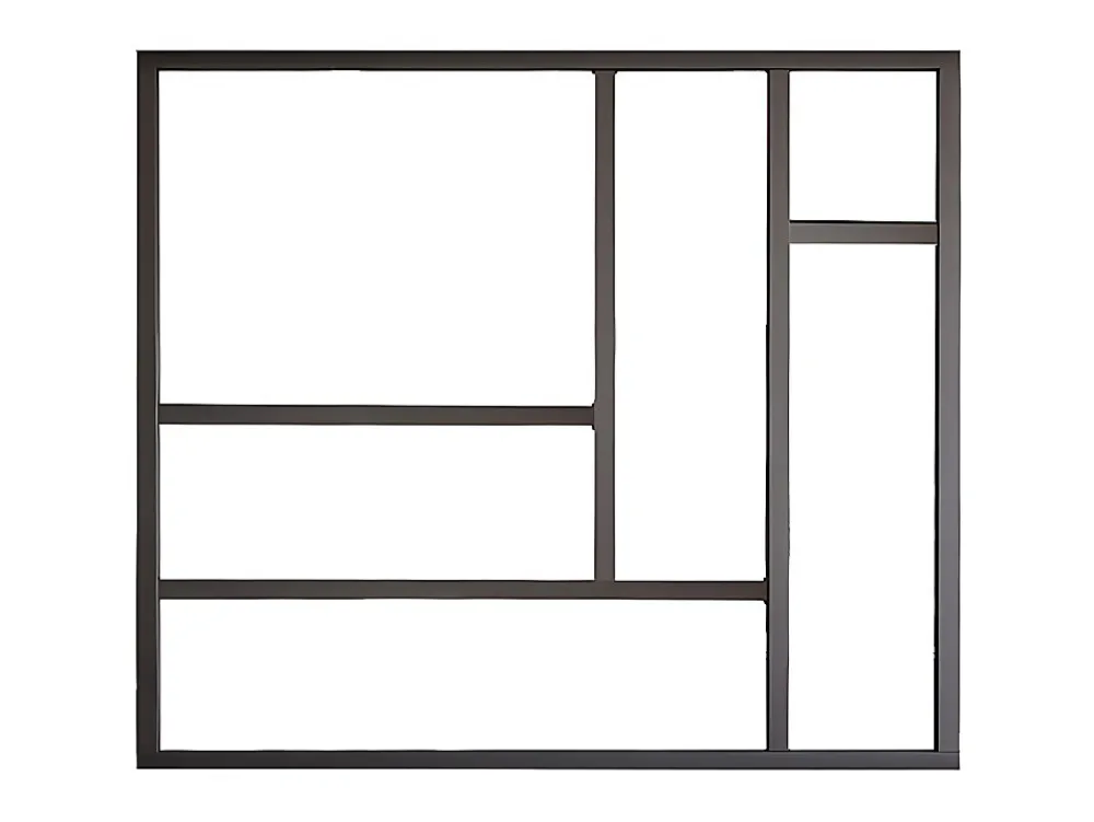 Vente-unique Verrière<Verrière atelier en aluminium thermolaqué 150x130 cm - Noir - ARTENA