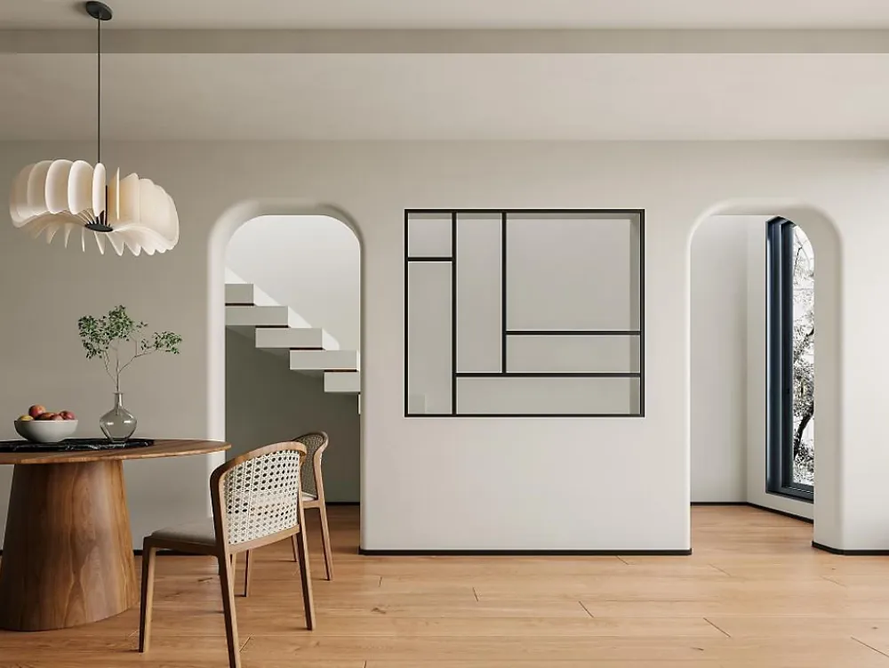 Vente-unique Verrière<Verrière atelier en aluminium thermolaqué 150x130 cm - Noir - ARTENA
