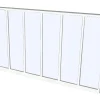 Vente-unique Verrière atelier en aluminium thermolaqué - 180x105 cm - Blanc - BAYVIEW- Verrière