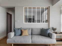 Vente-unique Verrière atelier en aluminium thermolaqué - 180x105 cm - Blanc - BAYVIEW- Verrière