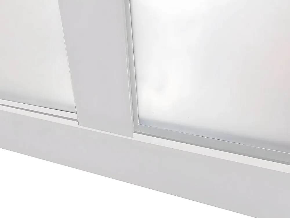 Vente-unique Verrière atelier en aluminium thermolaqué - 180x130 cm - Blanc - BAYVIEW- Verrière