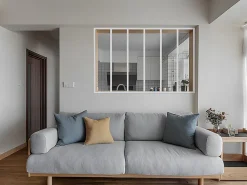 Vente-unique Verrière atelier en aluminium thermolaqué - 180x130 cm - Blanc - BAYVIEW- Verrière