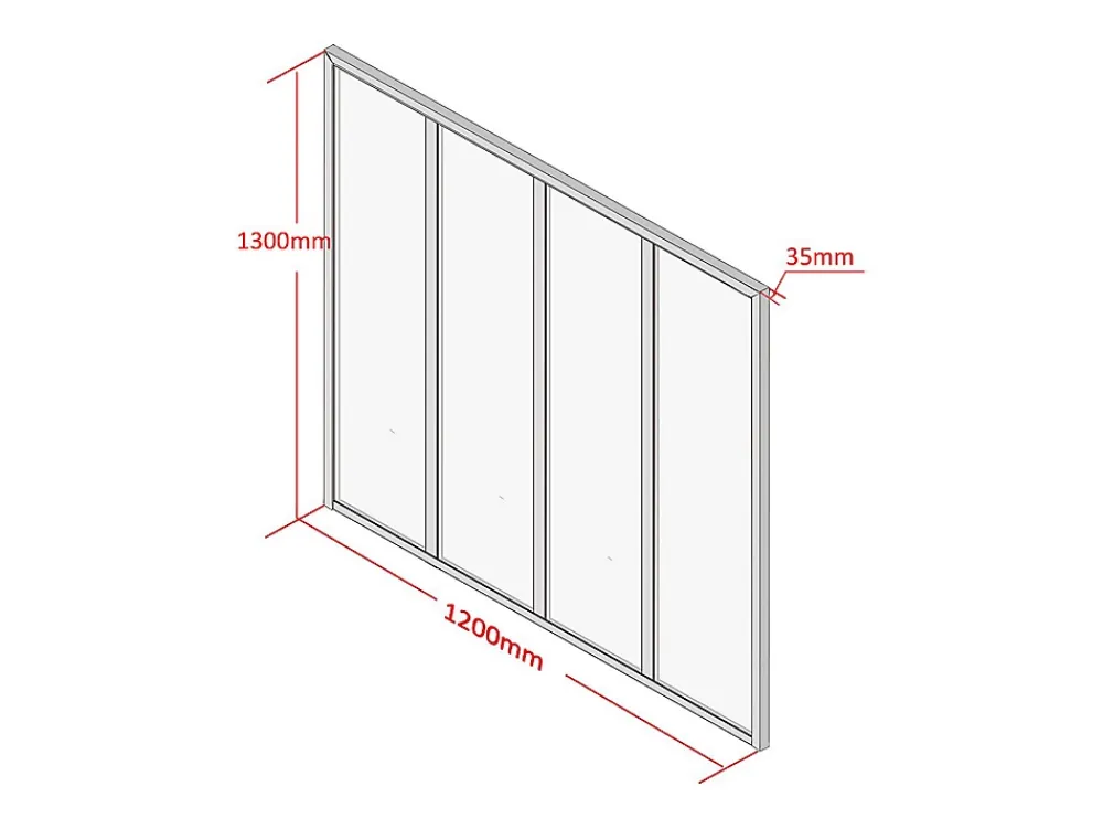 Vente-unique Verrière<Verrière atelier en aluminium thermolaqué - 120x130 cm - Noir - BAYVIEW