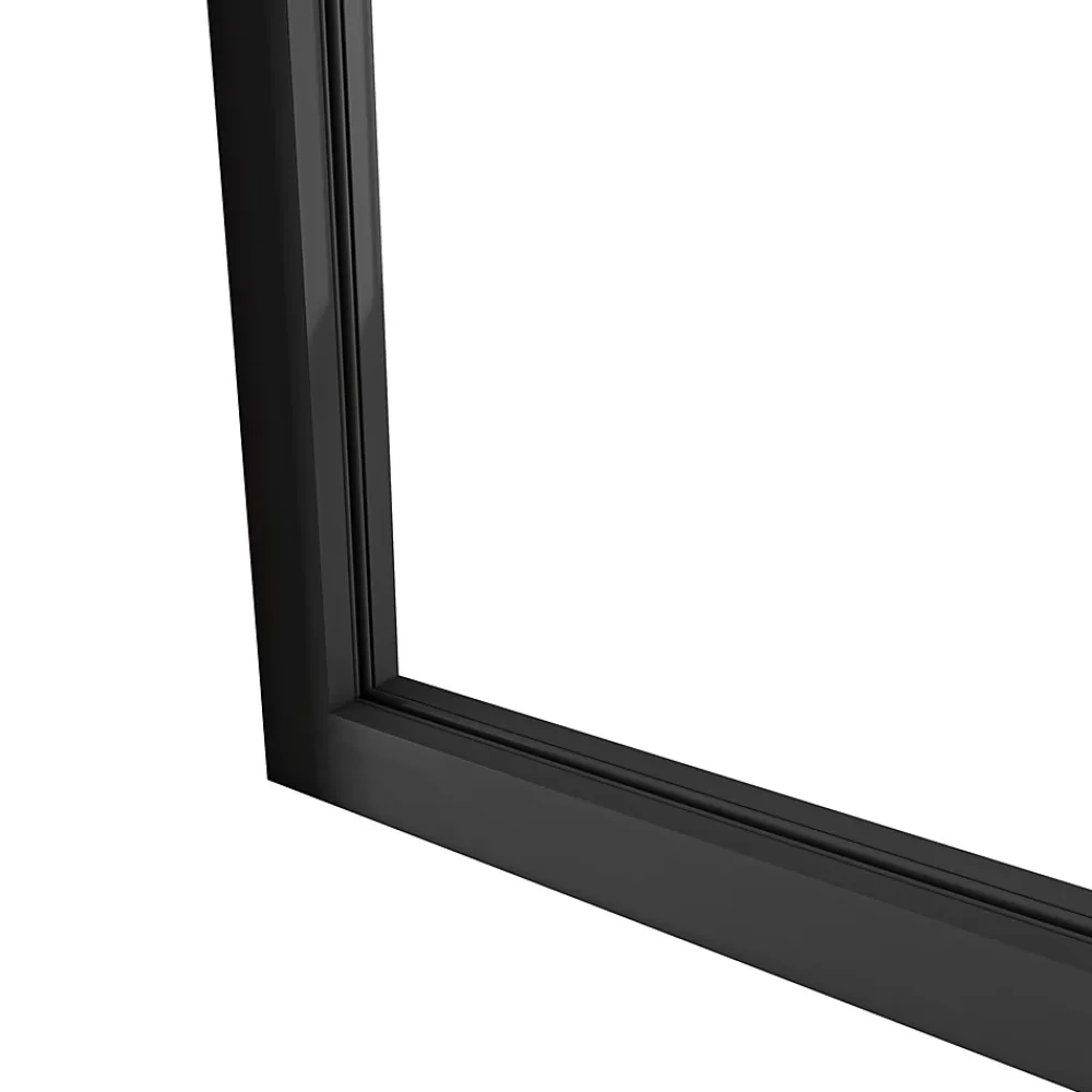 AICA Sanitaire Verrière Atelier fixe - L.153 x H.108cm - aluminium noir mat - 5 carreaux, vitrage trempé 4mm- Verrière