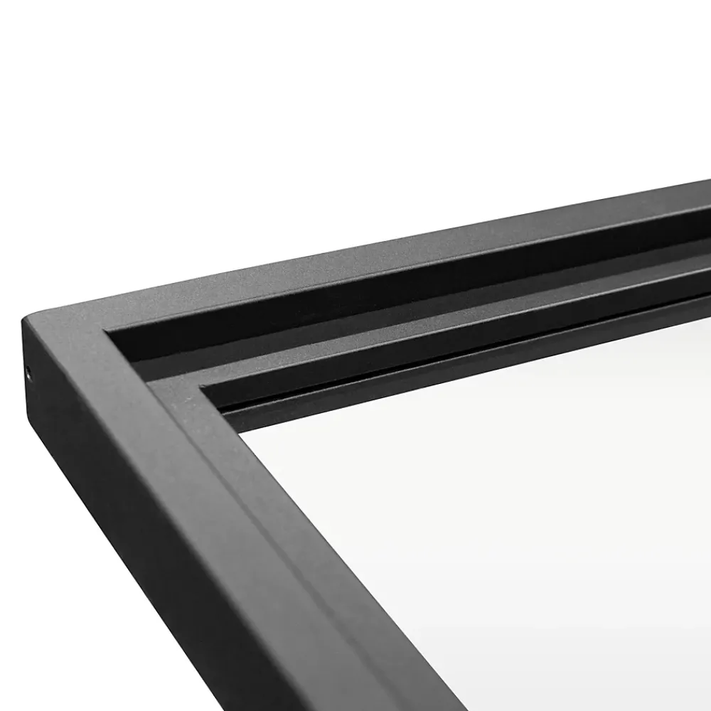 Schulte Verrière atelier - H.130xl.123 - 4 vitrages - transparent - cadre et profilés noir mat- Verrière