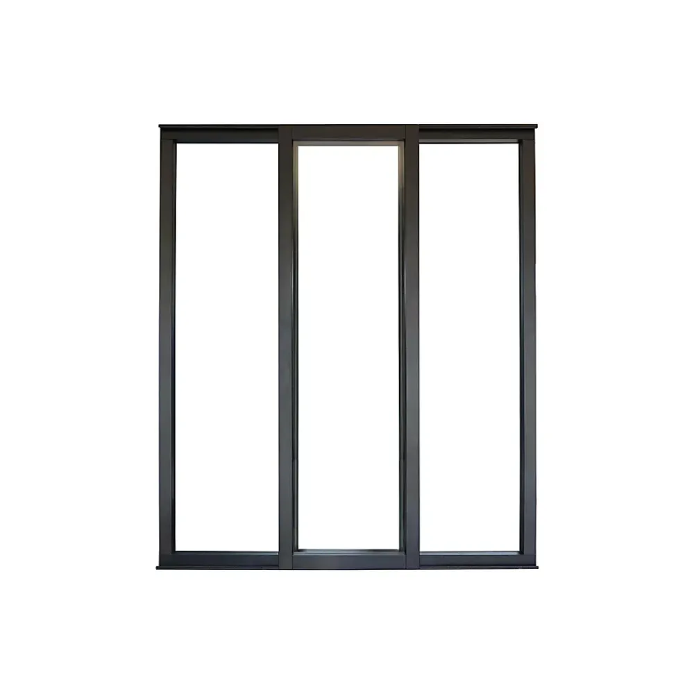 Verrière<Verrière coulissante 3 carreaux transparents, coloris noir mat H108 x l.93cm