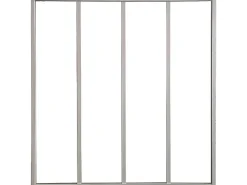 Vente-unique Verrière<Verrière d'angle atelier en aluminium thermolaqué - L120 x L60 x H105 cm - Blanc - BAYVIEW