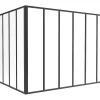 Vente-unique Verrière<Verrière d'angle d'atelier en aluminium thermolaqué - L180 x L150 x H130 - Noir - BAYVIEW