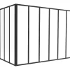 Vente-unique Verrière<Verrière d'angle d'atelier en aluminium thermolaqué - L180 x L120 x H130 - Noir - BAYVIEW