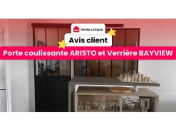 Vente-unique Verrière d'angle d'atelier en aluminium thermolaqué - L180 x L150 x H130 - Naturel clair - BAYVIEW- Verrière