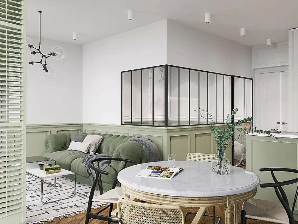 Vente-unique Verrière d'angle d'atelier en aluminium thermolaqué - L210 x L120 x H105 - Noir - BAYVIEW- Verrière