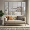 MySystem Verrière<Verrière Loft 5 sections - L x H : 180 x 125 cm - Laqué gris 7016 granité - vitrages inclus