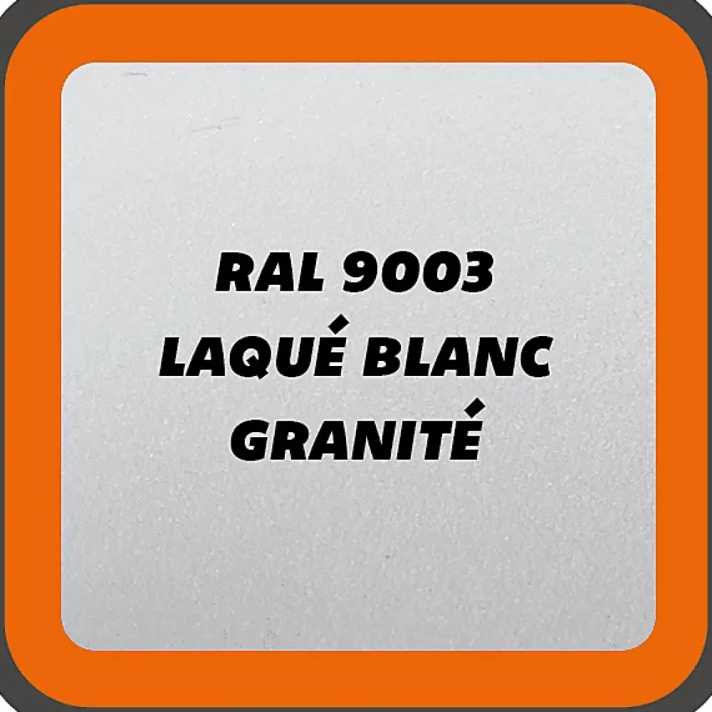 MySystem Verrière Loft 4 sections - L x H : 180 x 125 cm - Laqué blanc 9003 granité - vitrages inclus- Verrière