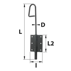 Afbat - Tb Industrie Sas Accesoire Pour Volet<Verrou baïonnette ø16 mm L. 500 mm acier noir Afbat