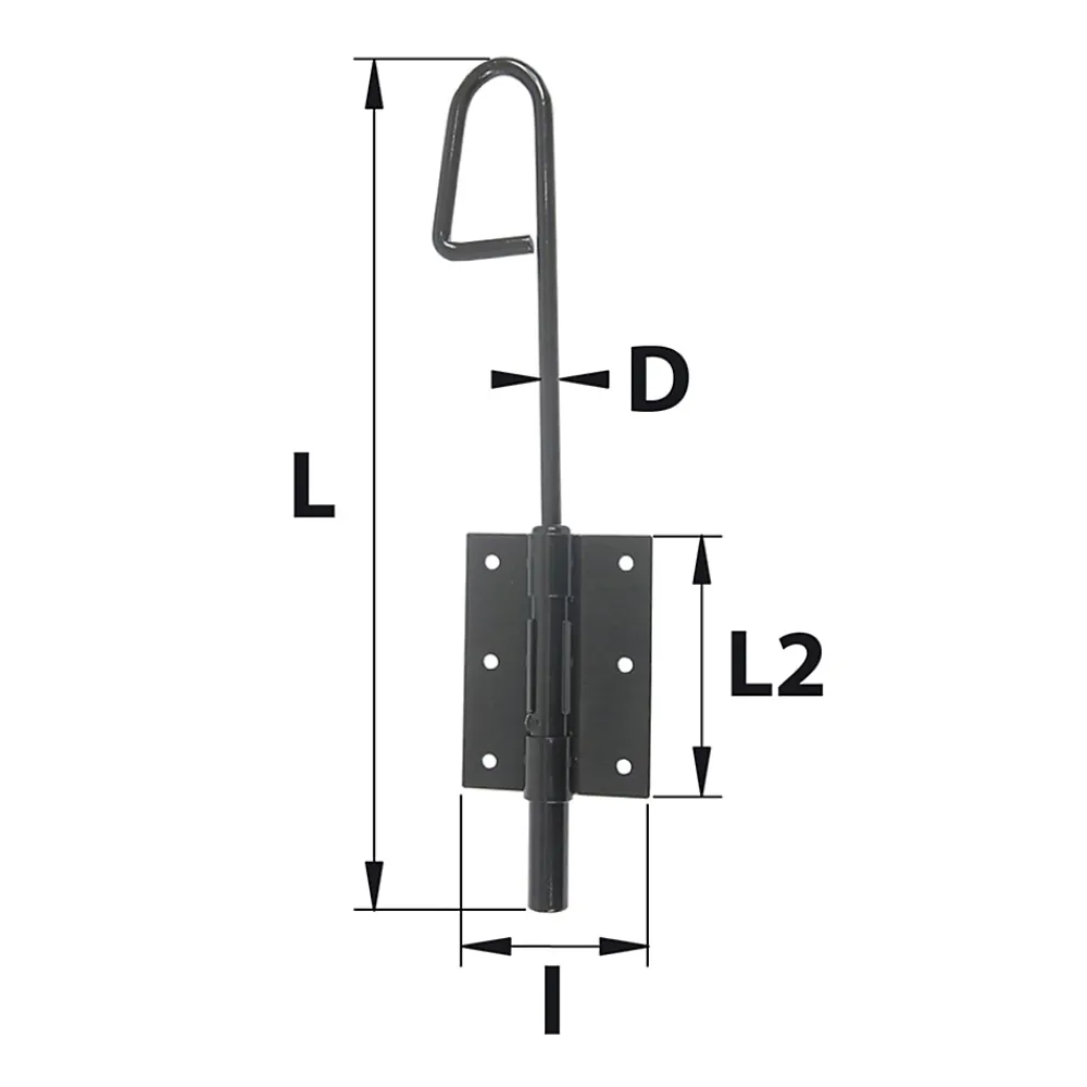 Afbat - Tb Industrie Sas Verrou baïonnette ø14 mm L. 300 mm acier noir Afbat- Accesoire Pour Volet