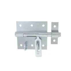 Afbat Verrou de box porte cadenas ø18 mm - acier zingué blanc- Accesoire Pour Volet