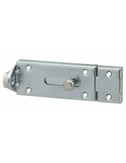 Thirard Accesoire Pour Volet<Verrou porte cadenas, longueur 150mm, pêne plat coulissant, gâche en acier cambré, acier zingué -
