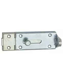Thirard Accesoire Pour Volet<Verrou porte cadenas, longueur 150mm, pêne plat coulissant, gâche en acier cambré, acier zingué -