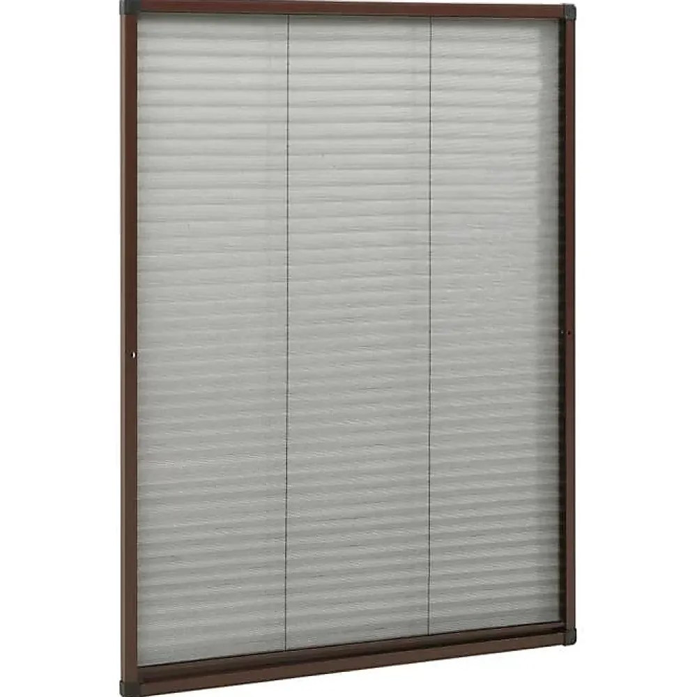 Vidaxl Moustiquaire Plissée pour Fenêtre Moustiquaire contre Insectes Volants Anti-moustique Maison Intérieur Aluminium 148655- Moustiquaire Pour Fenêtre
