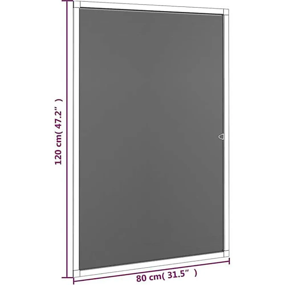 Vidaxl Moustiquaire pour Fenêtres, Filet Anti-Moustiques avec Cadre en Aluminium, Filet de Fenêtre Contre Abeilles Mouches 153830- Moustiquaire Pour Fenêtre