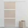 Vidaxl Porte Coulissante Porte Suspendue Système de Suspension avec Rail Chambre Maison Intérieur Verre ESG et Aluminium 288053- Porte Coulissante